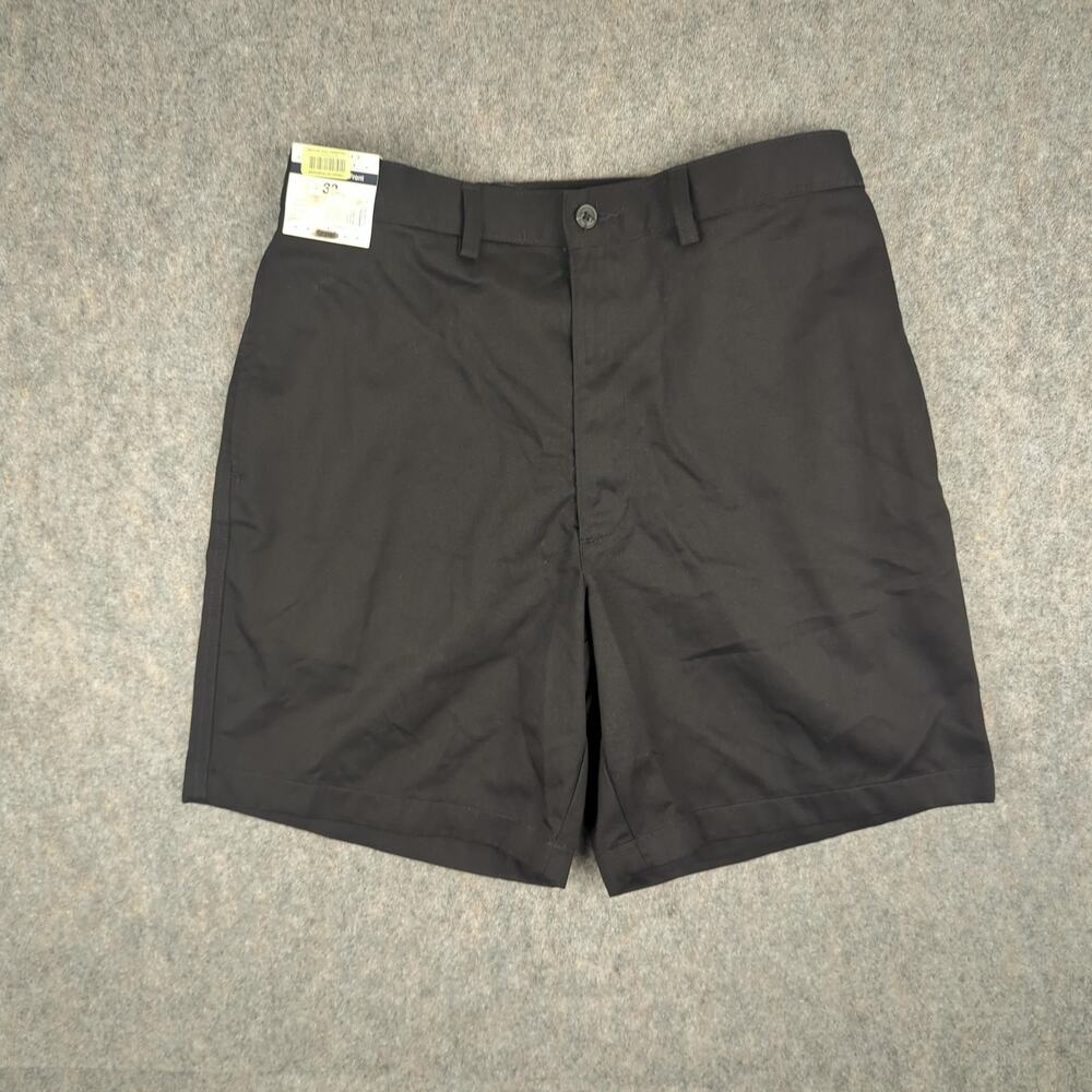 Roundtree & Yorke Shorts Mens 33 Easy Care Flat Front Twill Wrinkle Resistant